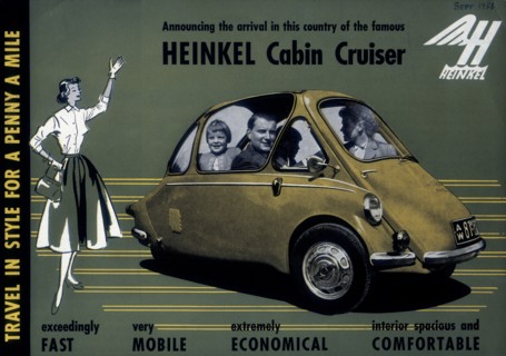 Poster advertising a Heinkel Cabin Cruiser, 1956. Artist: Unknown