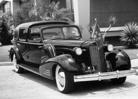 1937 Cadillac V12 car built for President Quezon of the Philippines, (c1937?). Artist: Unknown