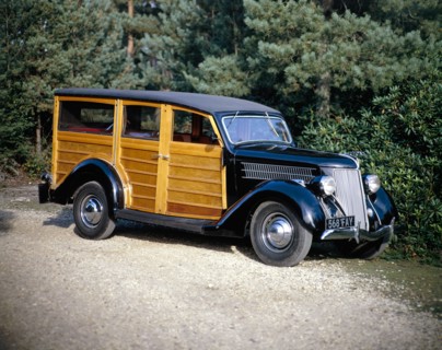 1936 Ford V8 Woody model 68 Utility car. Artist: Unknown