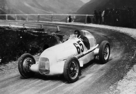 Rudolf Caracciola driving Mercedes-Benz W25 Grand Prix car, c1934-c1935. Artist: Unknown