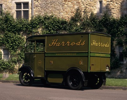 A 1939 Harrod's one ton electric delivery van. Artist: Unknown