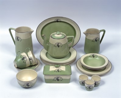 A caravan crockery set, c1934-c1939. Artist: Unknown