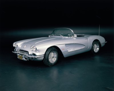 A 1963 Chevrolet Corvette. Artist: Unknown