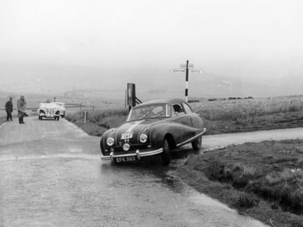 Austin A90 competing in the MCC Medex Rally, 1954. Artist: Unknown