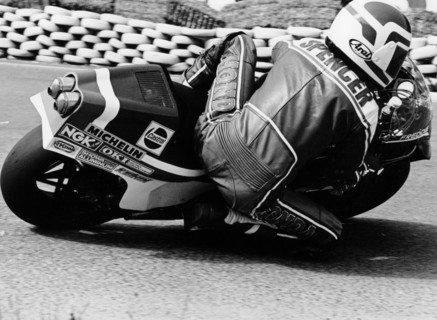 Freddie Spencer on a Honda NS500, Belgian Grand Prix, Spa, Belgium, 1982. Artist: Unknown