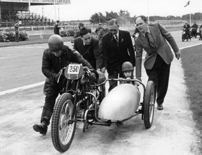 1930 Brough Superior at the VSCC 21st birthday party, 1955. Artist: Unknown