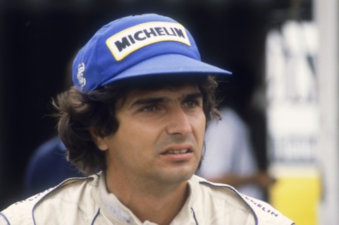 Nelson Piquet at the British Grand Prix, Silverstone, Northamptonshire, 1983. Artist: Unknown