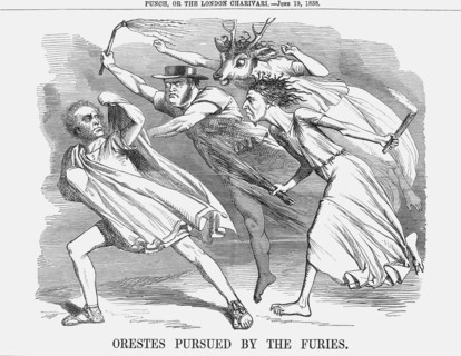'Orestes pursued by the Furies', 1858. Artist: Unknown