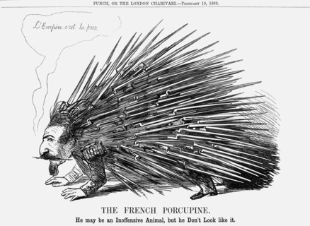 'The French Porcupine', 1859. Artist: Unknown