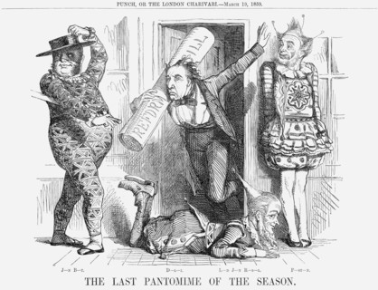 'The Last Pantomime of the Season', 1859. Artist: Unknown