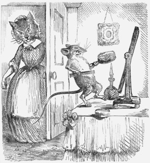 A mouse on a dressingtable, 1859. Artist: Unknown