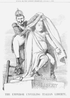 'The Emperor unveiling Italian Liberty', 1859. Creator: Unknown.
