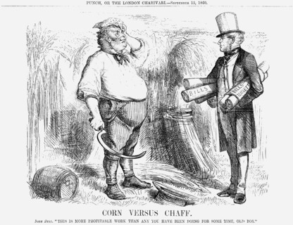 'Corn versus Chaff', 1860. Artist: Unknown