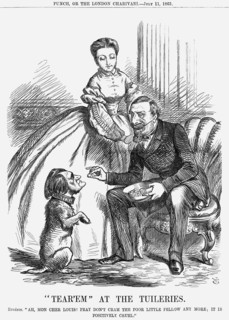 'Tear'em At The Tuileries', 1863. Artist: John Tenniel
