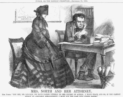 'Mrs. North and Her Attorney', 1864. Artist: John Tenniel