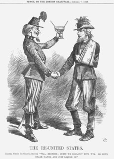 'The Re-United States', 1865. Artist: John Tenniel