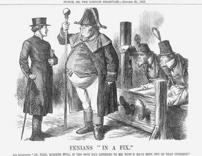 'Fenians In A Fix', 1865. Artist: John Tenniel