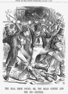 'The Real Irish Court; Or, The Head Centre And The Dis-Senters', 1866. Artist: John Tenniel