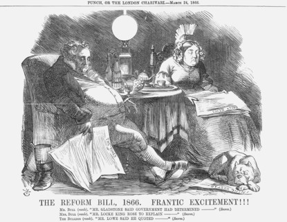 'The Reform Bill, 1866. Frantic Excitement!!!', 1866. Artist: John Tenniel