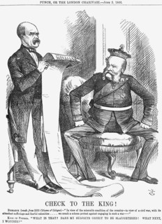 'Check to the King!', 1866. Artist: John Tenniel