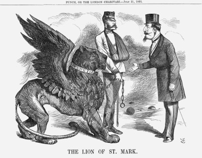 'The Lion of St Mark', 1866. Artist: John Tenniel