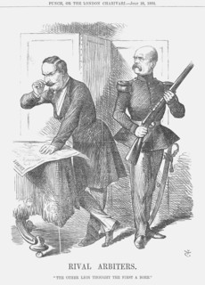 'Rival Arbiters', 1866. Artist: John Tenniel