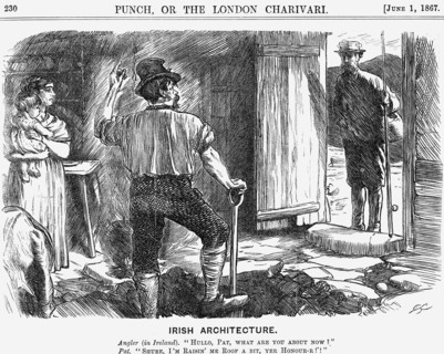 'Irish Architecture', 1867. Artist: Charles Samuel Keene