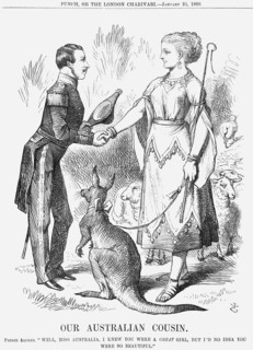 'Our Australian Cousin', 1868. Artist: John Tenniel