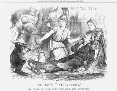 'England's Intervention., 1870. Artist: Joseph Swain