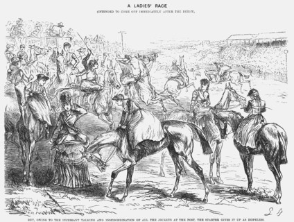 'A Ladies' Race', 1872. Artist: Joseph Swain