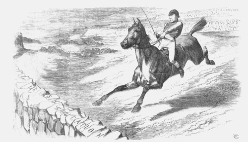 Will He Clear It?, 1873. Artist: Joseph Swain