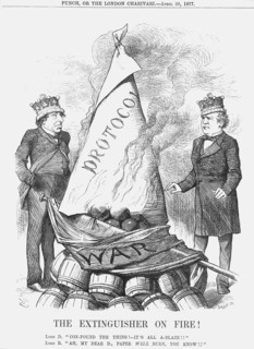 'The Extinguisher on Fire!', 1877.  Artist: Joseph Swain