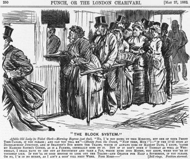 The Block System, 1882. Artist: Joseph Swain