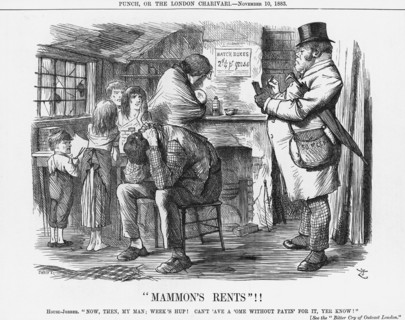 'Mammon's Rents!', 1883. Artist: Joseph Swain
