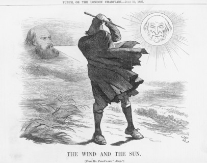 'The Wind and the Sun', 1886. Creator: Joseph Swain.