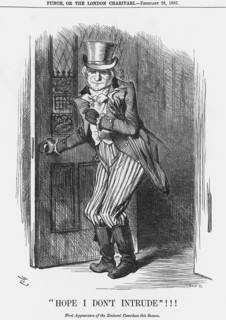 Hope I Don't Intrude!!!, 1887. Artist: Joseph Swain