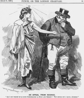 'An Appeal from Science', 1887. Artist: Edward Linley Sambourne