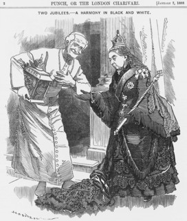 'Two Jubilees - a Harmony in Black and White', 1888. Artist: Unknown