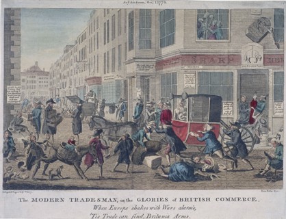 'The modern tradesman, or the glories of British commerce', 1774. Artist: G Terry