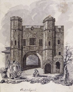 Cripplegate, London, 1750. Artist: Anon
