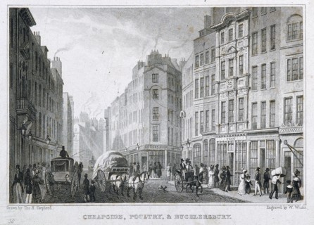Cheapside, London, 1827. Artist: Anon