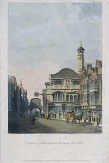 St Dunstan in the West, London, 1812. Artist: Anon