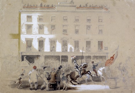 Lord Mayor's Show, Cornhill, London, 1849. Artist: Angelo Collen Hayter