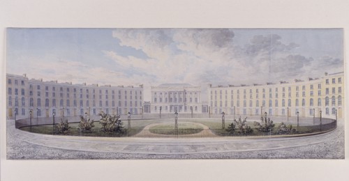 London Institution, Finsbury Circus, London, c1820. Artist: Anon
