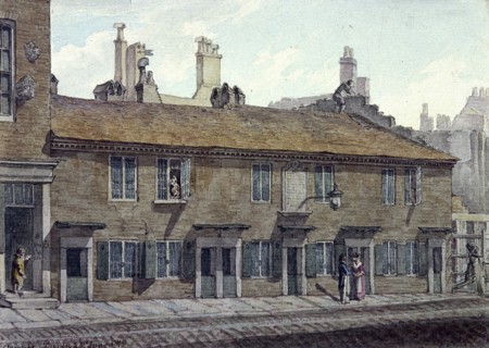 Hart Street, Cripplegate, London, 1818. Artist: Robert Blemmell Schnebbelie