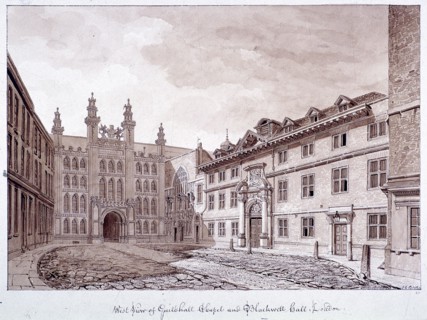 Guildhall, London, 1820. Artist: John Chessell Buckler