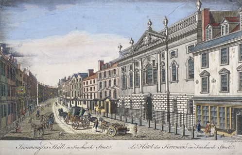 Ironmongers' Hall, London, c1750. Artist: T Loveday