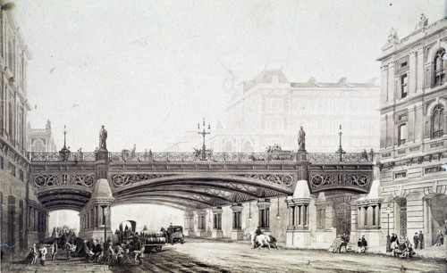 Holborn Viaduct, London, c1865. Artist: William Haywood