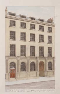 Lombard Street, London, c1850. Artist: Thomas Rowlandson