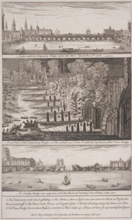London Bridge (old), London, 1758. Artist: Anon
